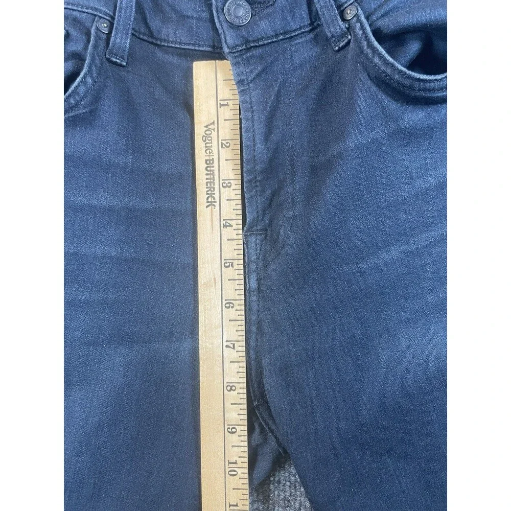 7 For All Mankind Slimmy Jeans Women 29 Blue Luxe Straight Leg Dark Wash Denim - Picture 10 of 12